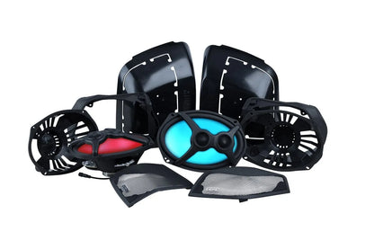 MXAHD14LID  6×9” bag lid audio solution designed for 2014 and newer Harley Davidson hard-shell bags.