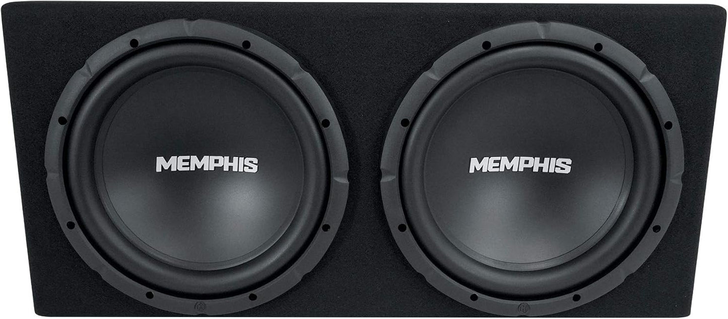 MEMPHIS SRXE212vp Dual 12" Subwoofers w/Amp BASS Bundle 5 piece package