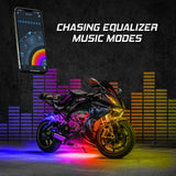 XK GLOW AP-MOTO-ADV XKalpha Motorcycle Underglow Light Kit with RGB Color Chasing | App-controlled