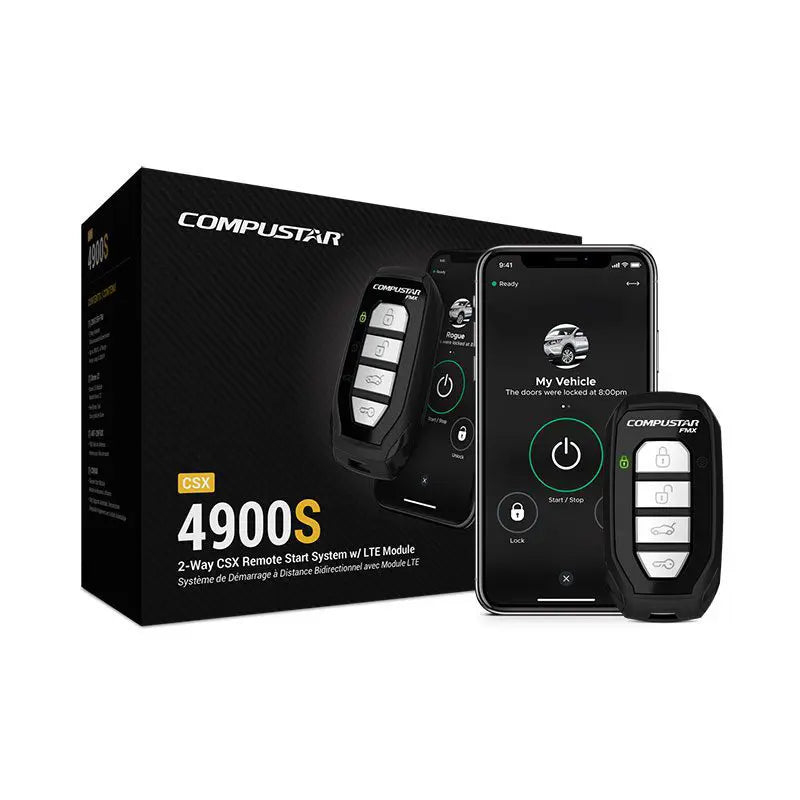 Compustar CSX4900-S 4-Button 2-Way, 3000' Remote Start System w/Drone X1LTE - INSTALLED