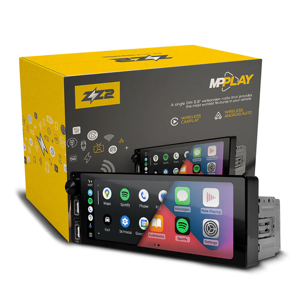 ZZ2 MPPLAY: The Ultimate Wireless Multimedia Center - Single Din