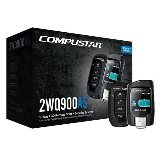 Compustar 2WQ900AS Two Way Remote Start and Security System with INSTALLATION