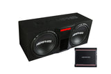 Memphis SRXE12DP Dual 12" SRX Vented Bass Package with SRX600.1V Amplifier