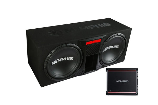 Memphis SRXE12DP Dual 12" SRX Vented Bass Package with SRX600.1V Amplifier