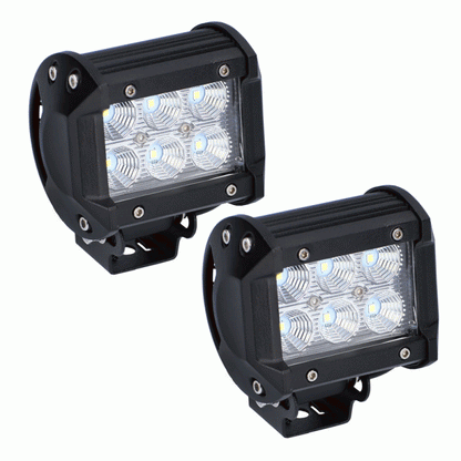 Daytona Cube LED Lights - 4 Inch PAIR - 6 LED DL-CL1