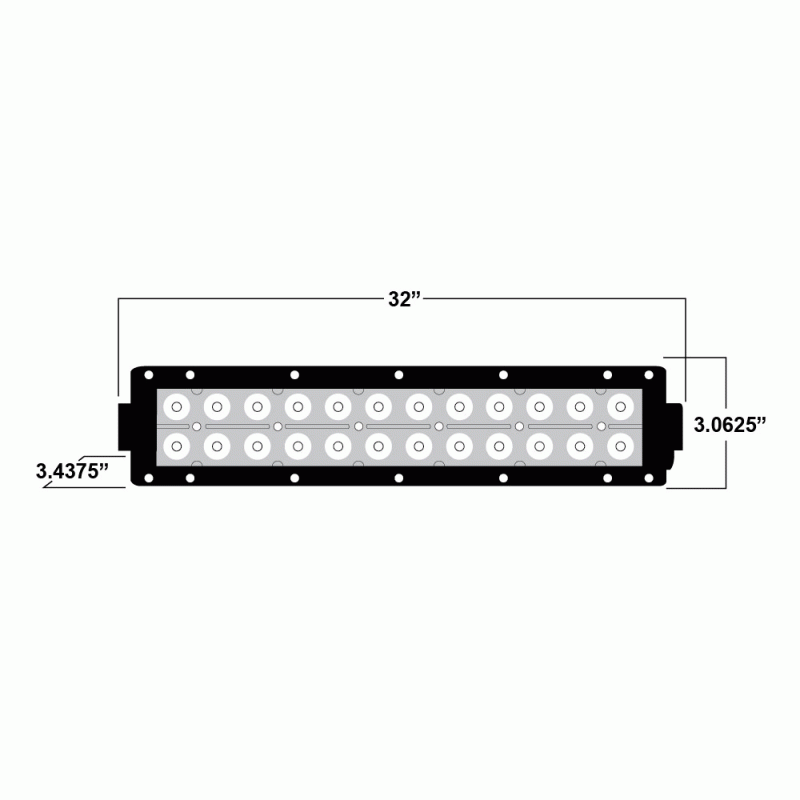 Daytona Dual Row LED Lightbar - 32 Inch  DL-DR32