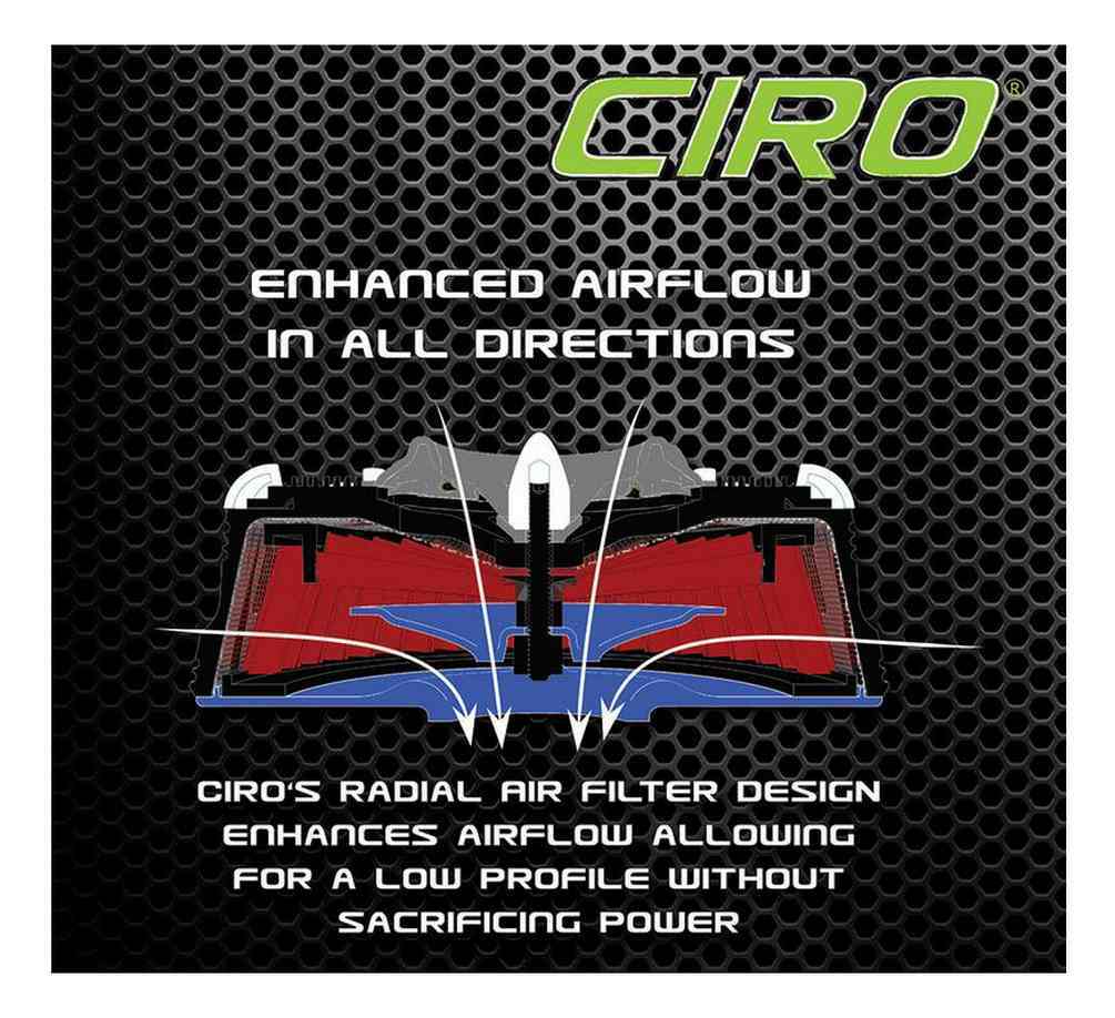 Ciro Radial Air Cleaners For '08-'16 Touring Models